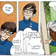 Stephen Hawking works on the physics of black holes, while also getting ready for bed.